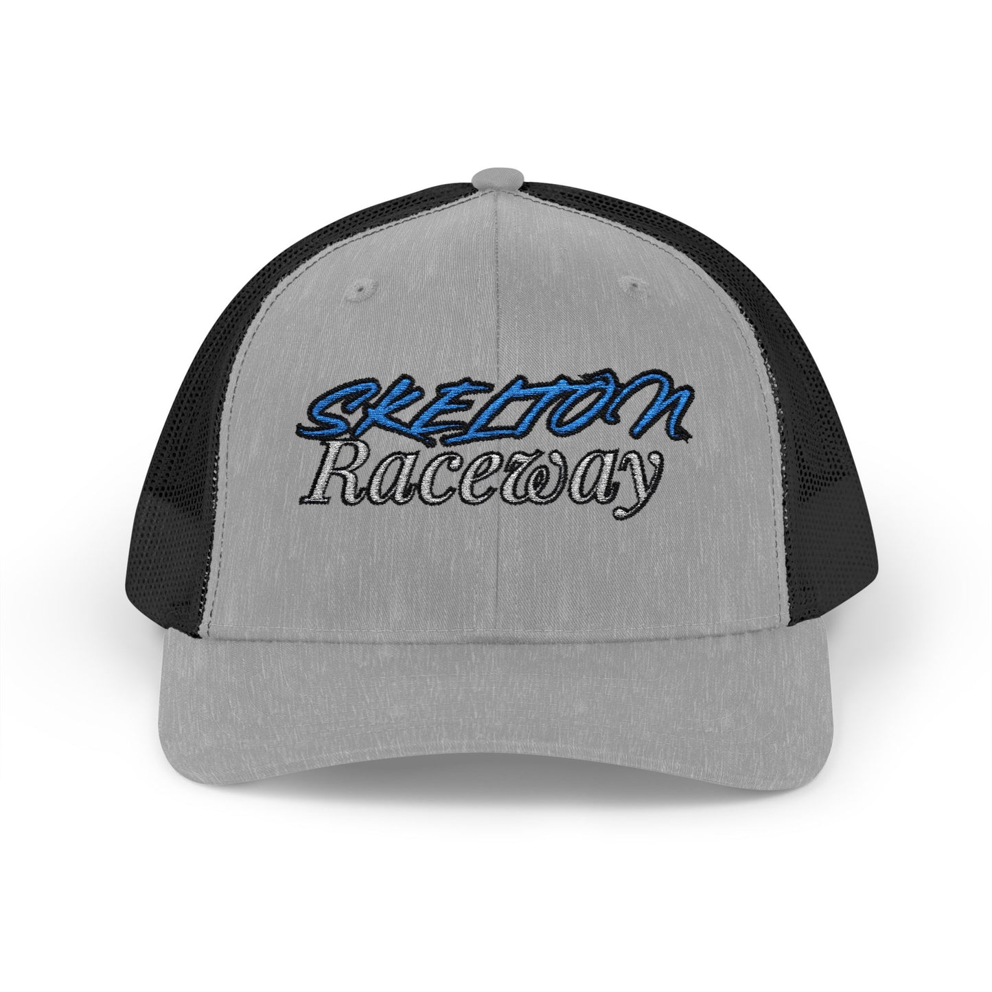 Skeleton Raceway Snapback Trucker Cap - Stylish & Comfortable Hat for Racing Enthusiasts